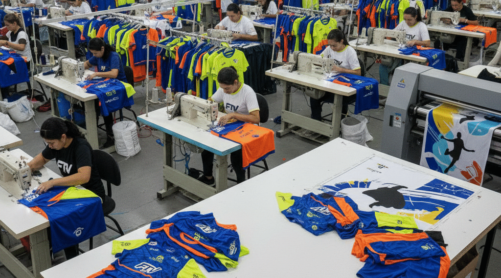 Produção de uniformes de futevôlei